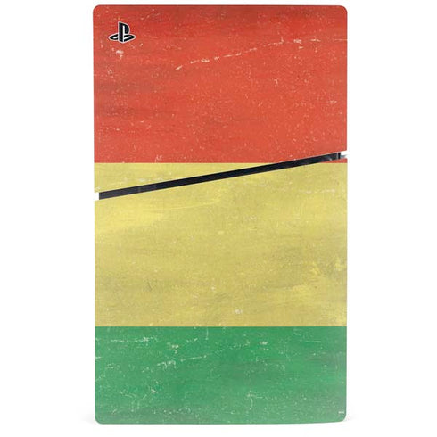 Bolivia Flag Distressed PS5 Slim Disk Console Skin